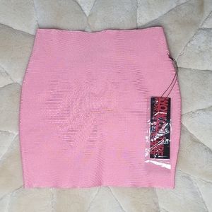 Wow Couture Light Pink Bandage Skirt.